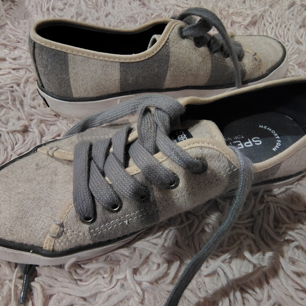 Women's Sperry Blue and Gray Boat Shoes